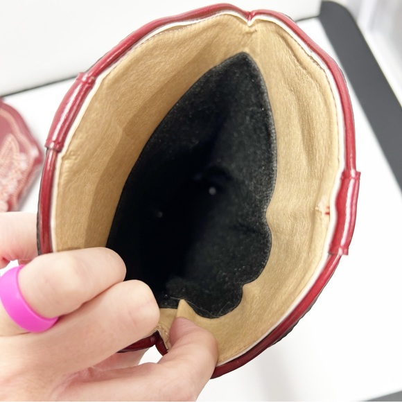 Women’s Red Cowboy Boots Western Cowgirl size EU 38 women’s 7.5 - Picture 8 of 11